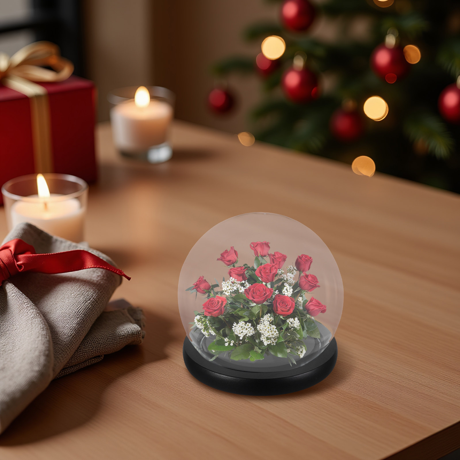 Glazen klok met een stevige ho - Plastic Dome Clear recensie en prijs
