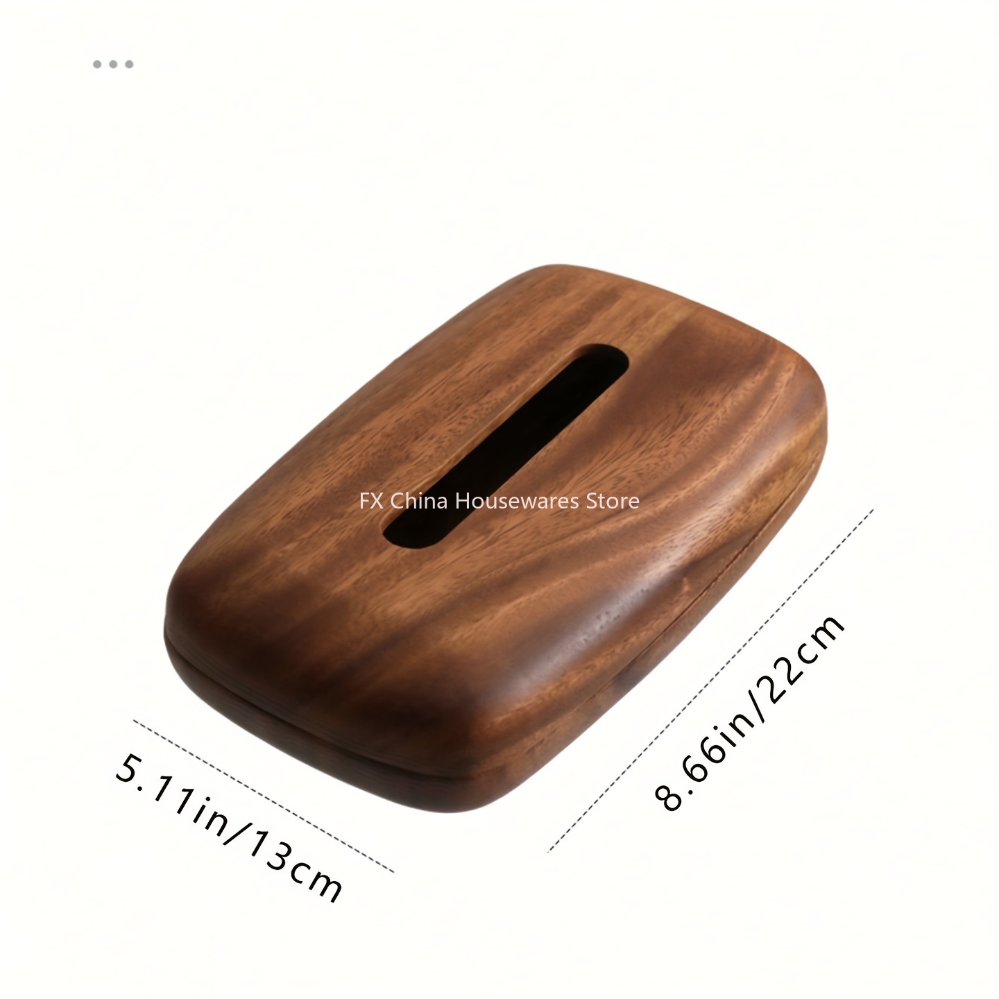 Walnoot houten tissuebox houde - Agar Tissue Culture recensie en prijs