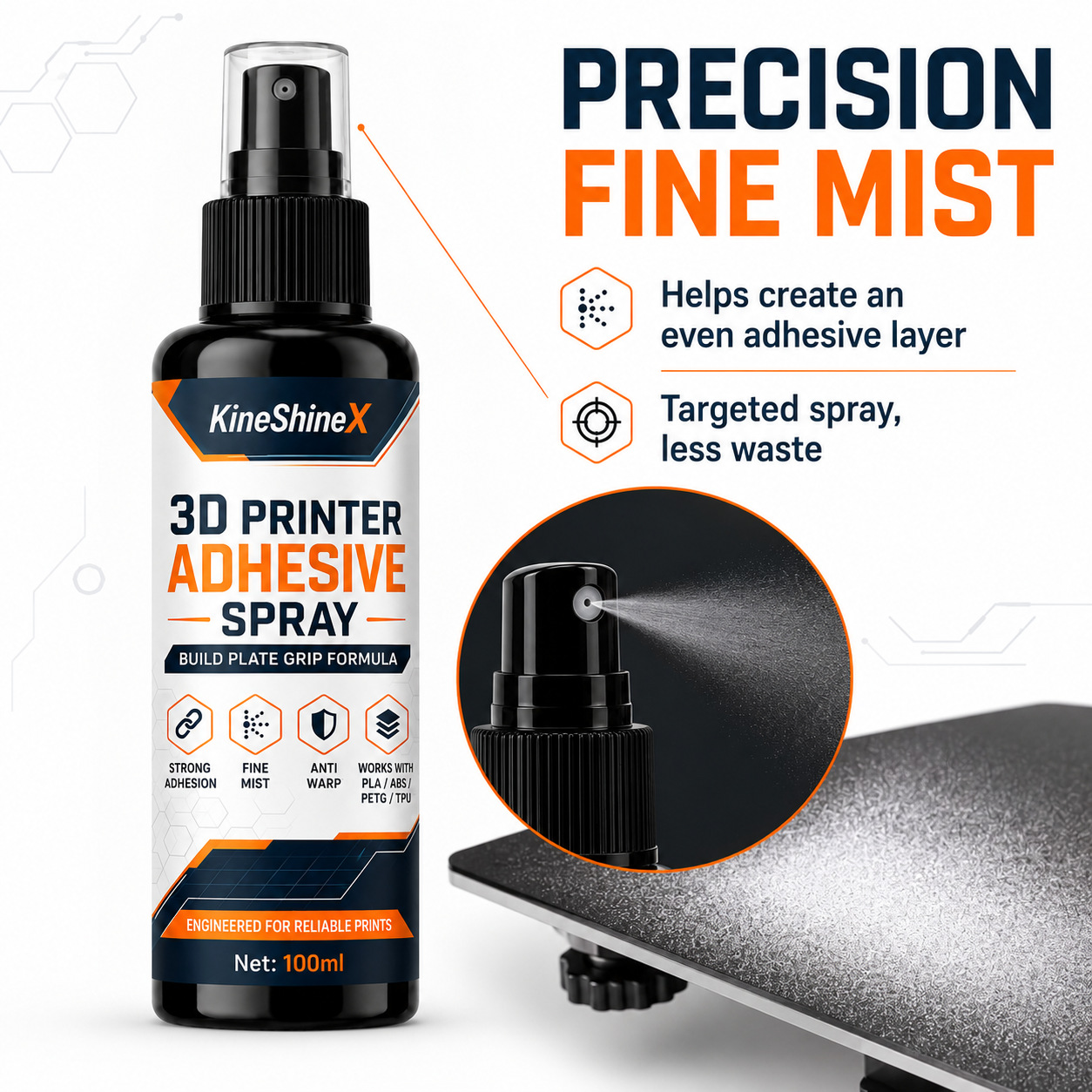 3D-printer kleefspray 100/200M - Misting Bottle Fine recensie en prijs